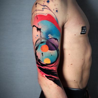 abstract tattoo tatuaggio astratto marco pepe encre tattoo 