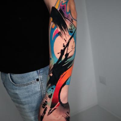 Tatuaggio Astratto Mano 1 Abstract Tattoo